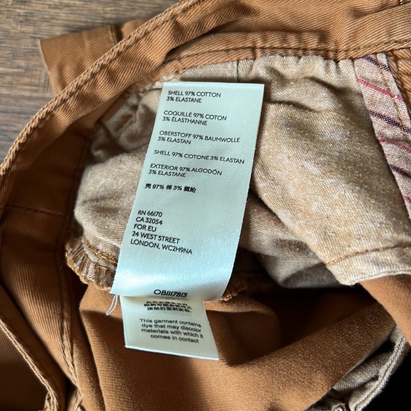 Anthropologie Scout tapered leg pant in ochre (deep rust/orange) size 26 - Picture 8 of 13